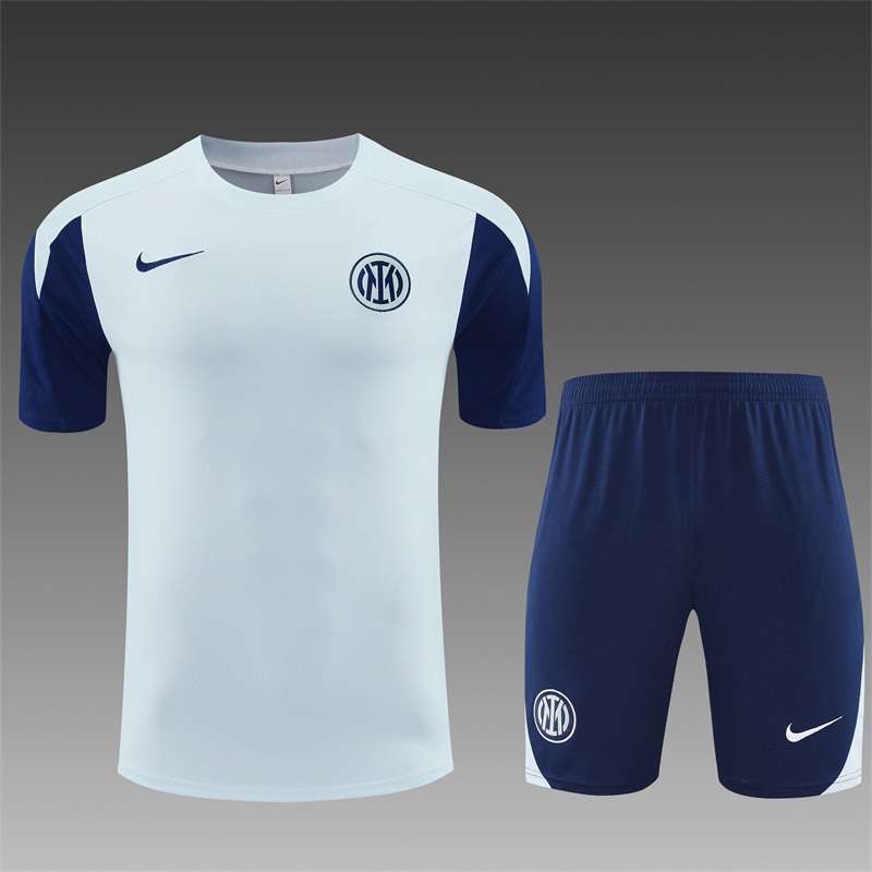 2025/26 Short Sleeve Inter Milan Light Grey Training Kit (child size)