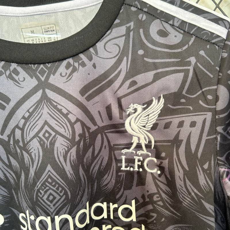 2025/2026 Liverpool Phoenix Black Purple Fan Edition Football Shirt