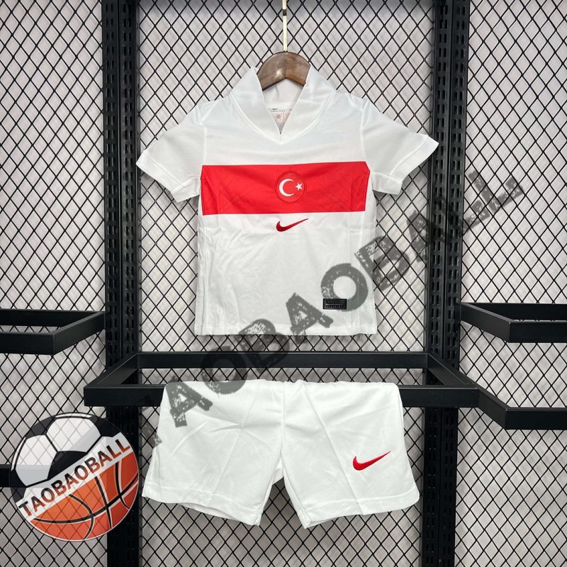 2024 Turkey Home Football Shirt Kids
