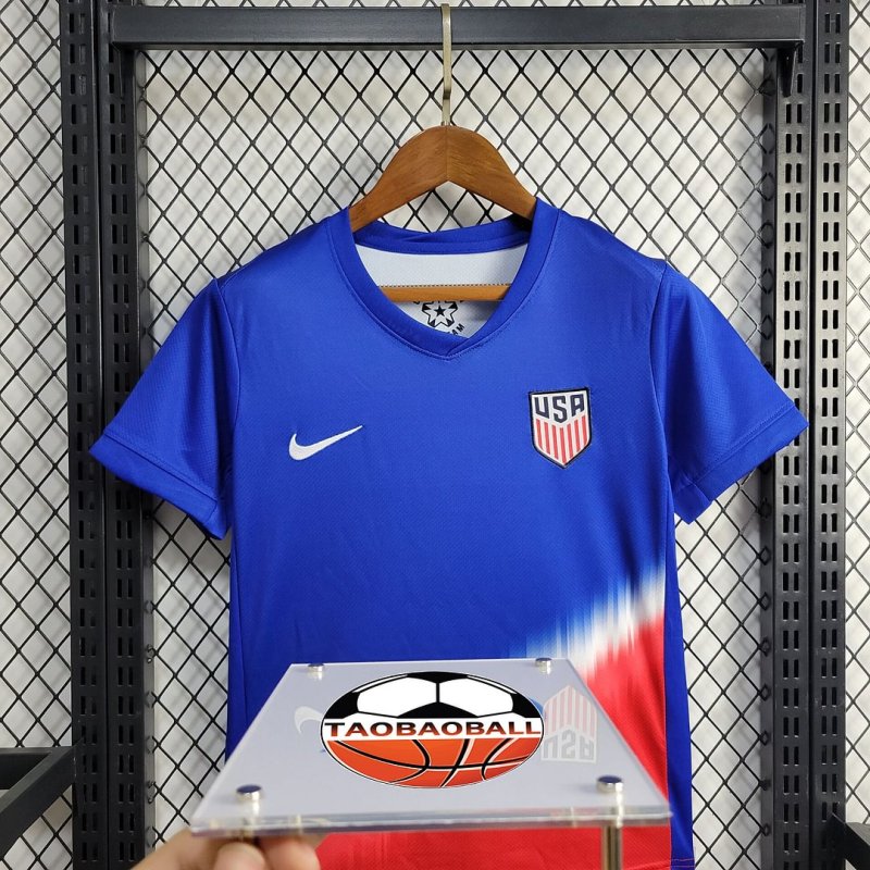 2024 United States Away Football Shirt Kids