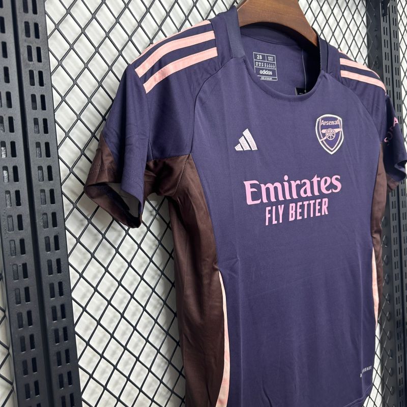 2025/2026 Arsenal Training Jersey Purple Fan Edition Kids Kit