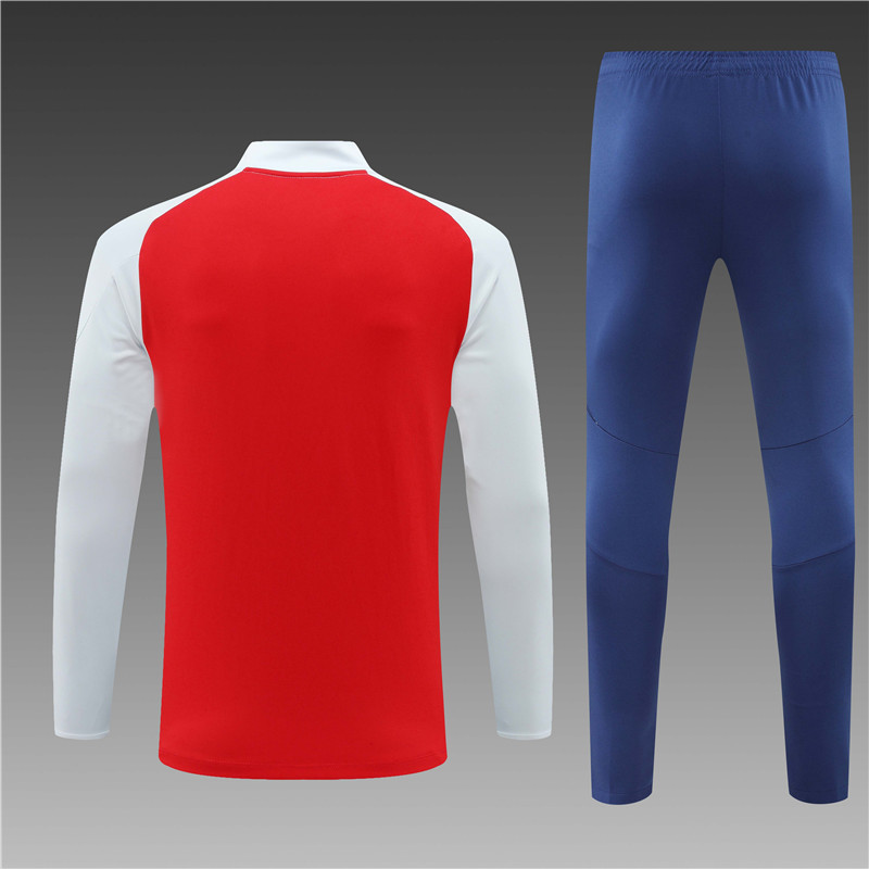 2024/2025 Players Edition Arsenal Pre-Match Red Half-zip training suit Football Jersey