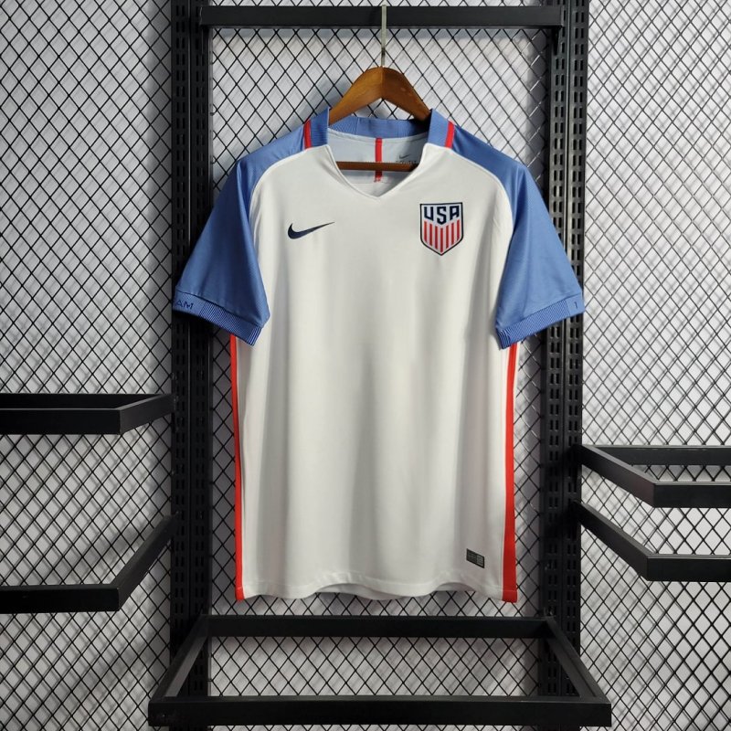 2016 Retro United States Home Football Shirt