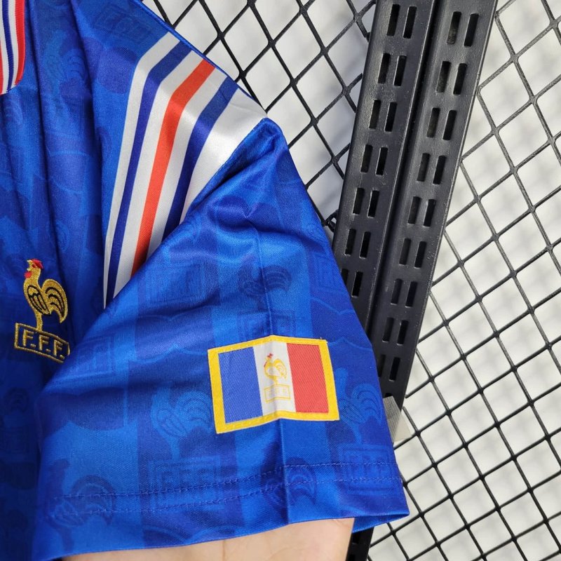 1996 Retro France Home Football Shirt