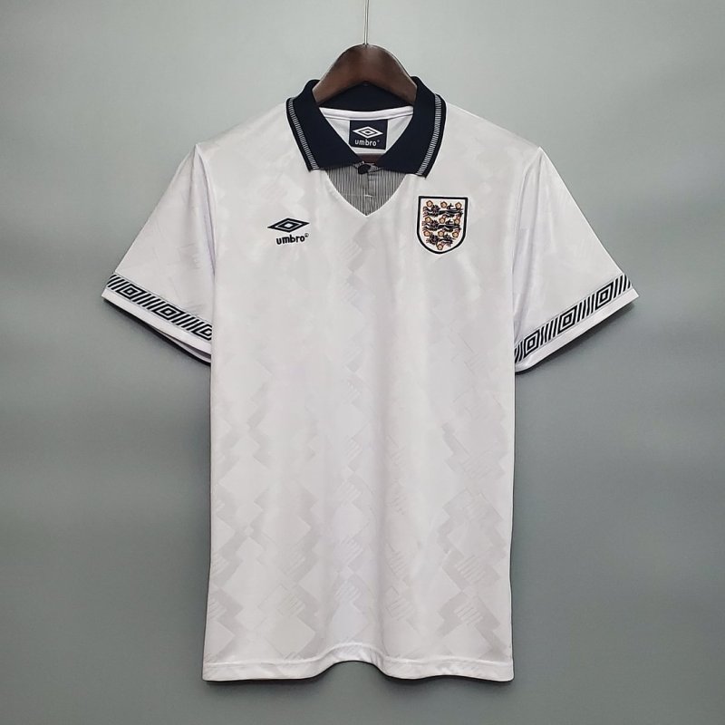 1990 Retro England Home Football Shirt