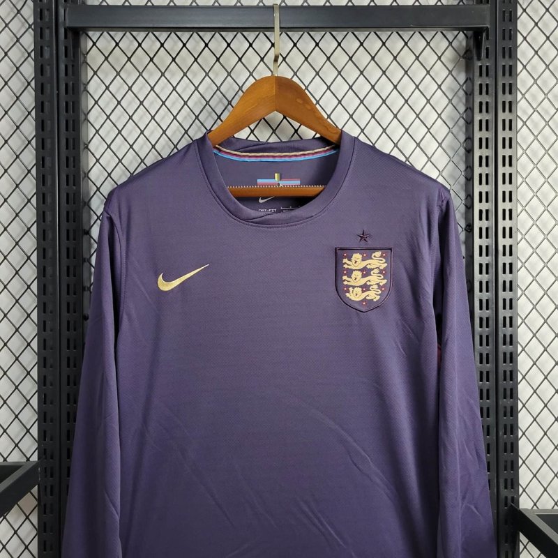 2024 Long Sleeve England Away Football Shirt