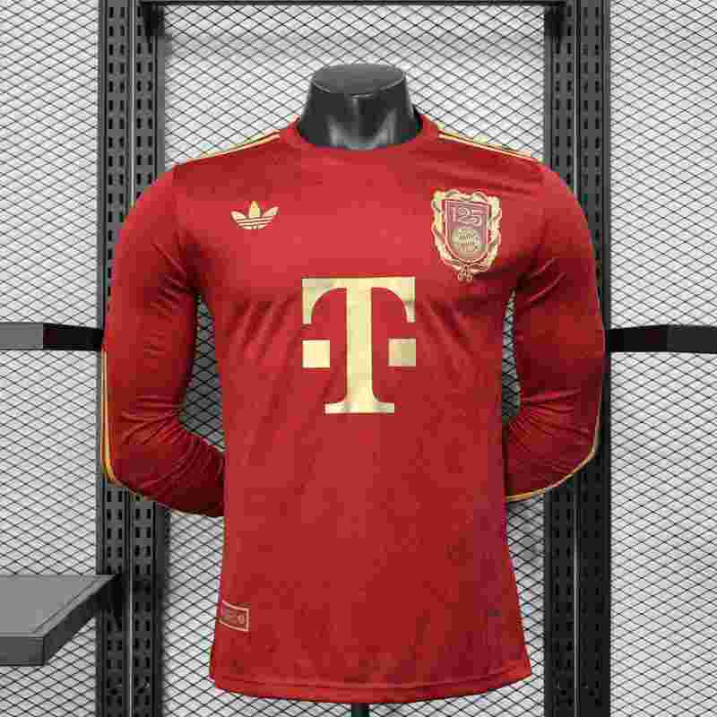 2025/2026 FC Bayern Long sleeve125th Anniversary Football Shirt