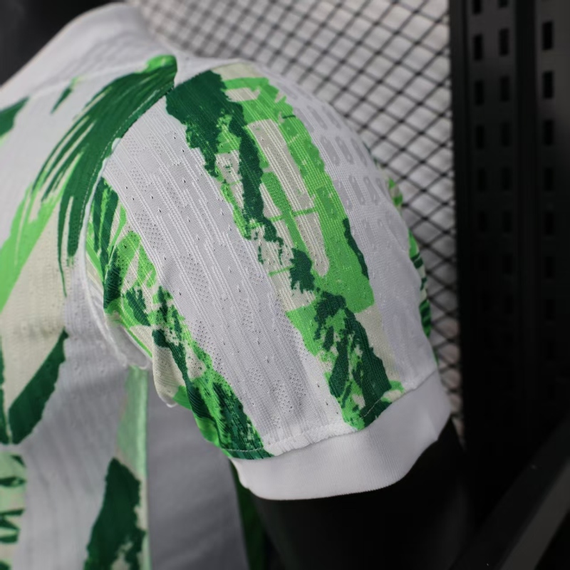 2025/26 Nigeria white and green player football jersey