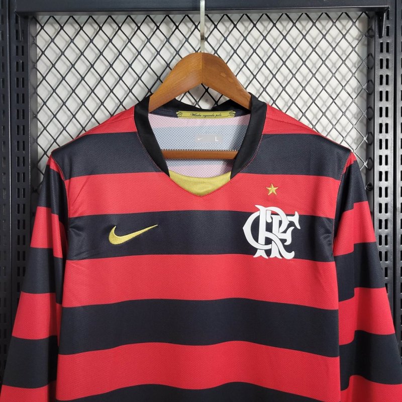 2008/2009 Retro Long Sleeve Flamengo Home Football Shirt