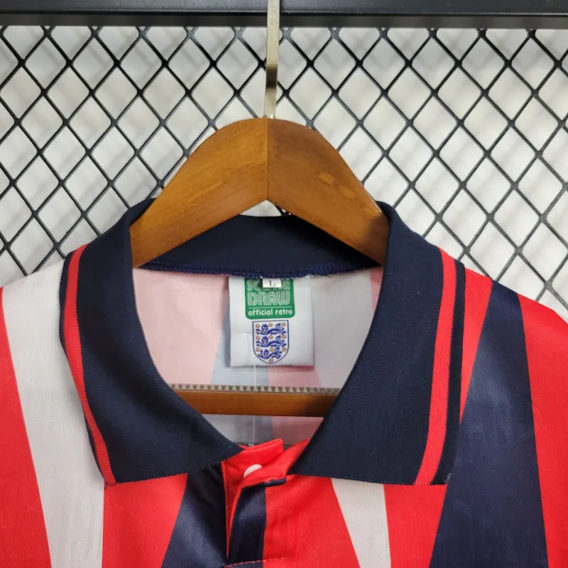 1992 Retro England Away Football Shirt