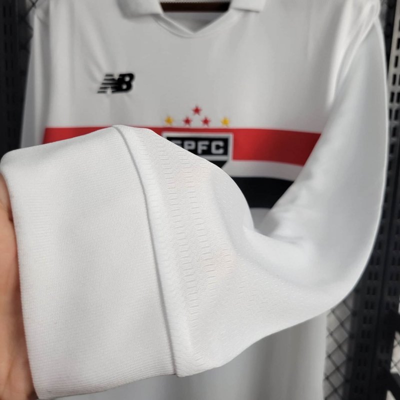 2024/2025 Long Sleeve São Paulo Home Football Shirt