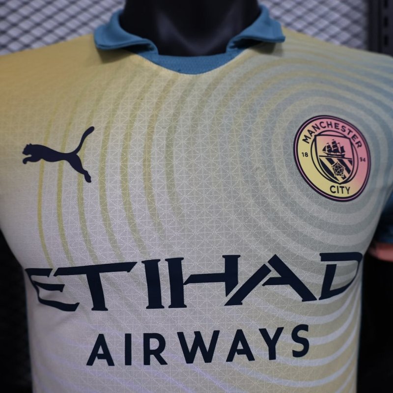 2024/2025 Player Version Manchester City Fourth Away Football Shirt