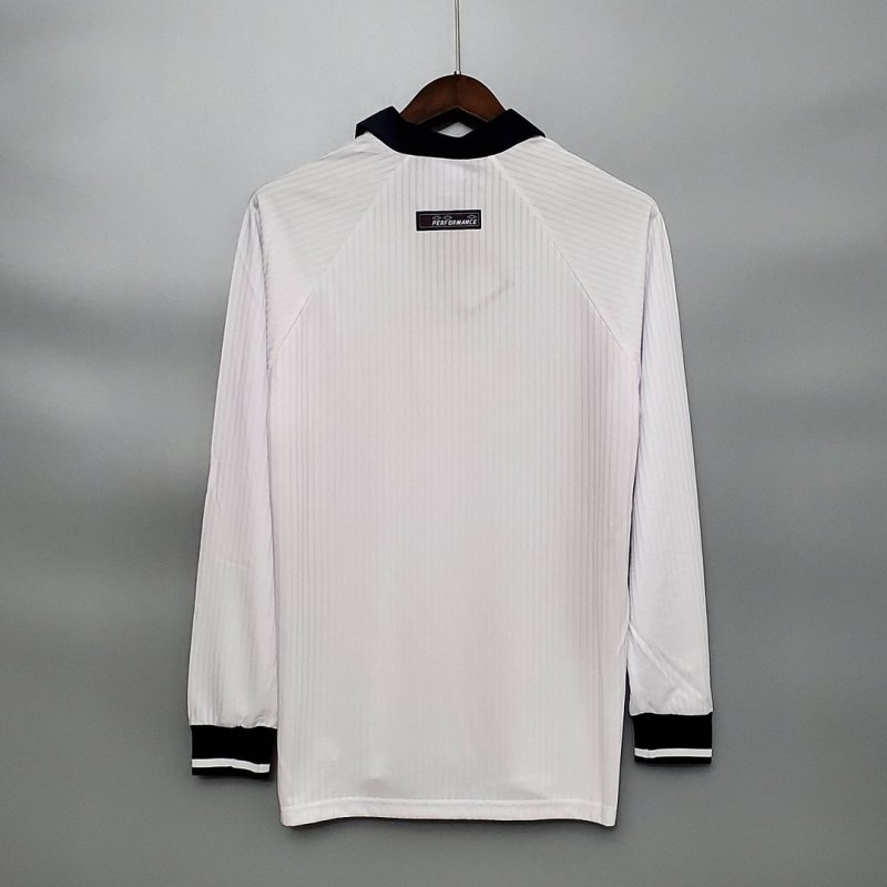 1998 Retro Long Sleeve England Home Football Shirt