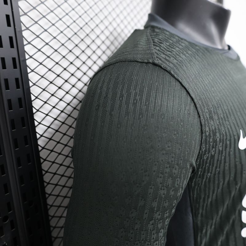 2024/2025 Players Edition Liverpool Black Long Sleeve Football Jersey