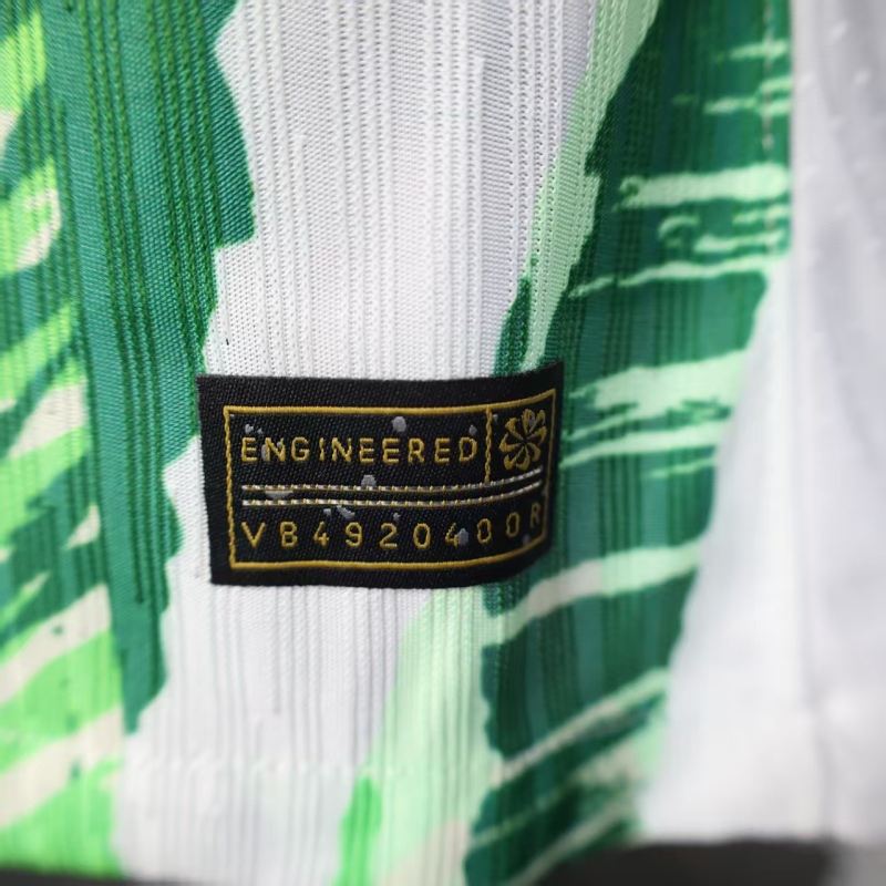2025/26 Nigeria white and green player football jersey