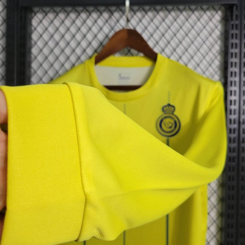2023/2024 Long Sleeve Al-Nassr Home Football Shirt