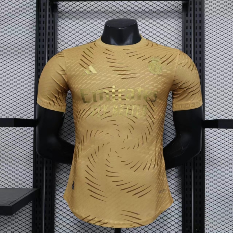 2024-2025 Real Madrid Special Edition Gold Kit Football Jersey
