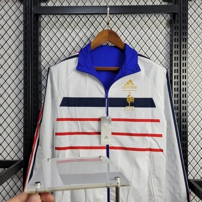2024 France Reversible Windbreaker Football Shirt