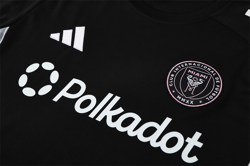 2025/26 Short Sleeve Miami Black Training Jersey(Kids Size)