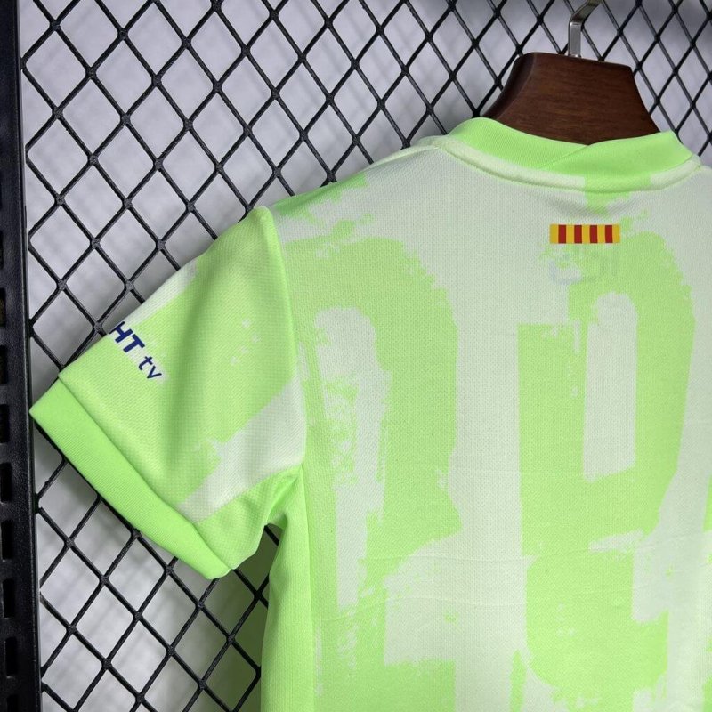 2024/2025 Barcelona Third Away Football Shirt Kids Size