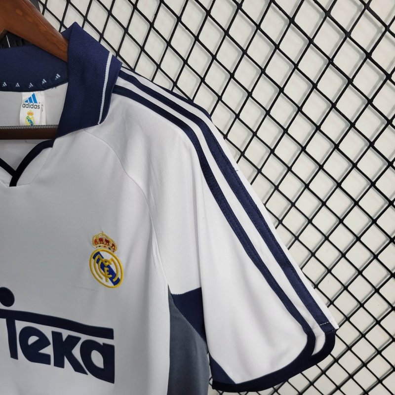 1:1 copy top quality 2000/2001 Retro Real Madrid Home Football Shirt