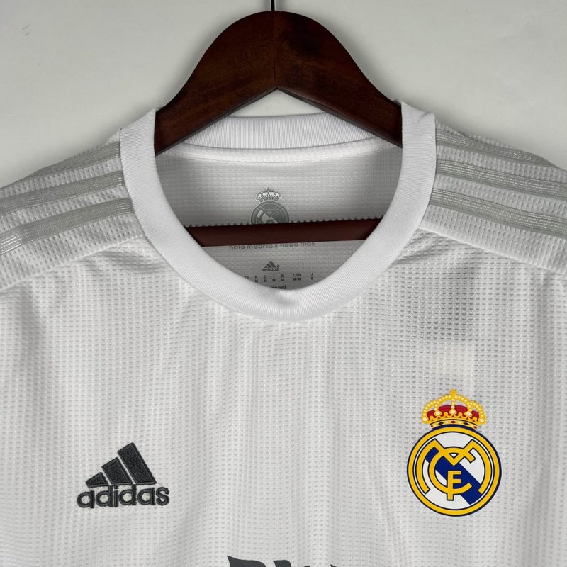 2015/2016 Retro Long Sleeve Real Madrid Home Football Shirt