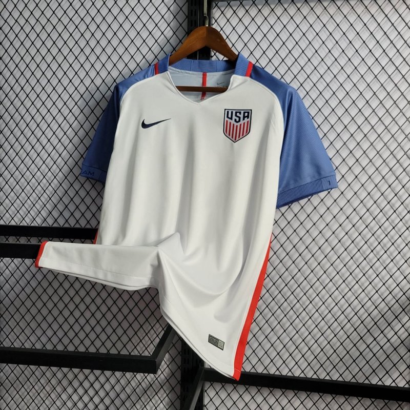 2016 Retro United States Home Football Shirt