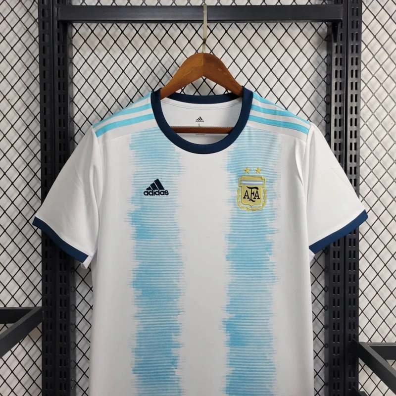 2019 Retro Argentina Home Football Shirt
