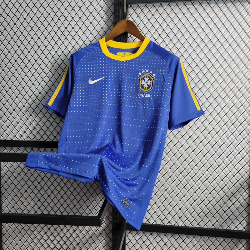 2010 Retro Brazil Away Football Shirt
