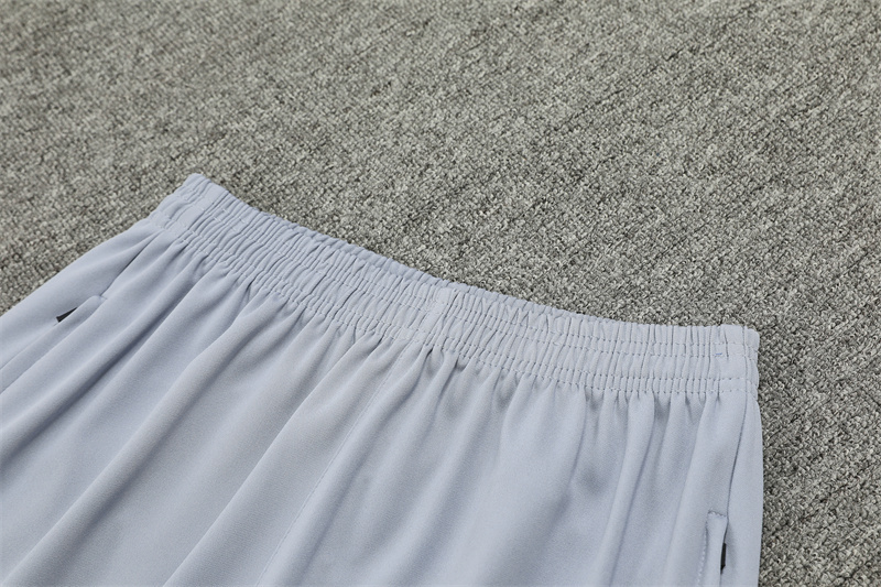 2024/2025 Player Edition AC Pre-Match Shirt Grey Half-zip training suit Football Jersey