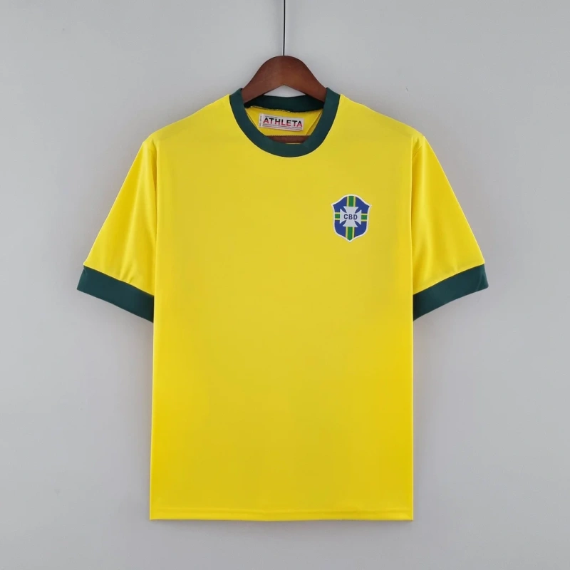 1970 Retro Brazil Home Football Shirt