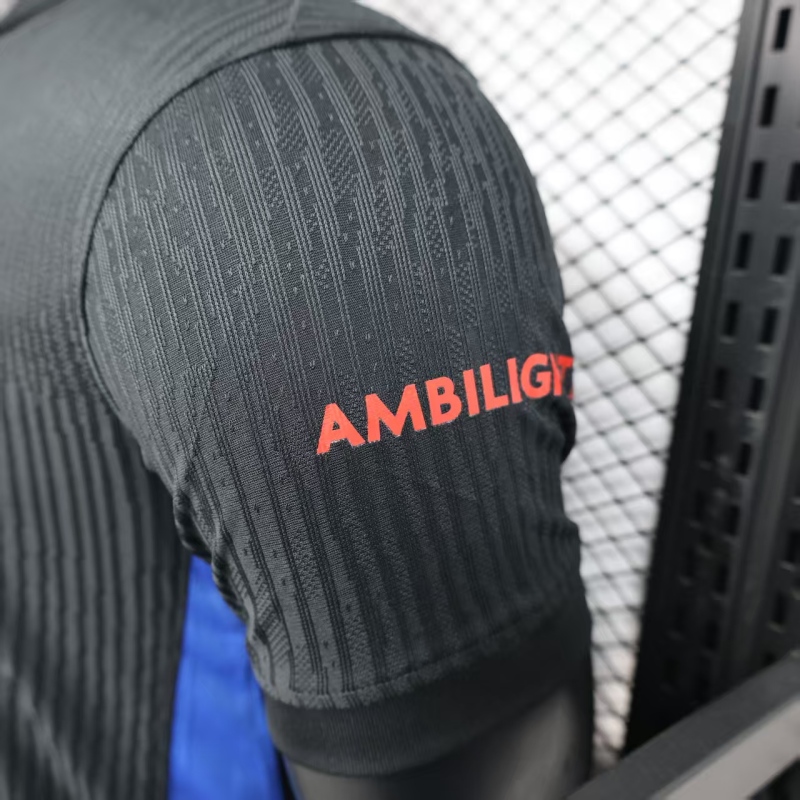 2025/26 Barcelona Away Player Edition Football Jersey with Advertising