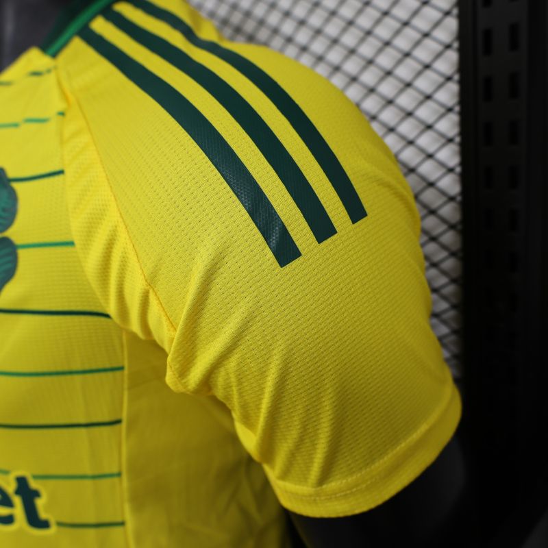 2024/2025 Players Edition Celtic Special Edition Yellow Football Jersey
