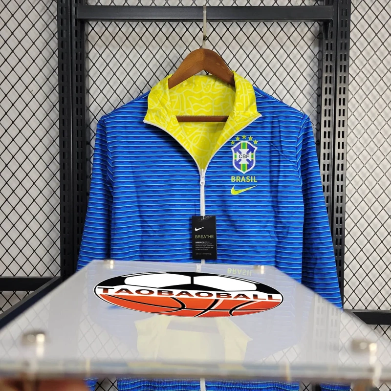 2024 Brazil Reversible Windbreaker Football Shirt