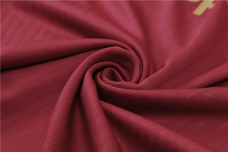 2024/2025 Player Edition Barcelona Prematch Jersey Red Half-zip training suit Football Jersey