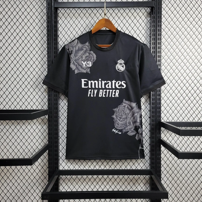 2024/2025 Real Madrid Y-3 Special Edition Black Football Shirt
