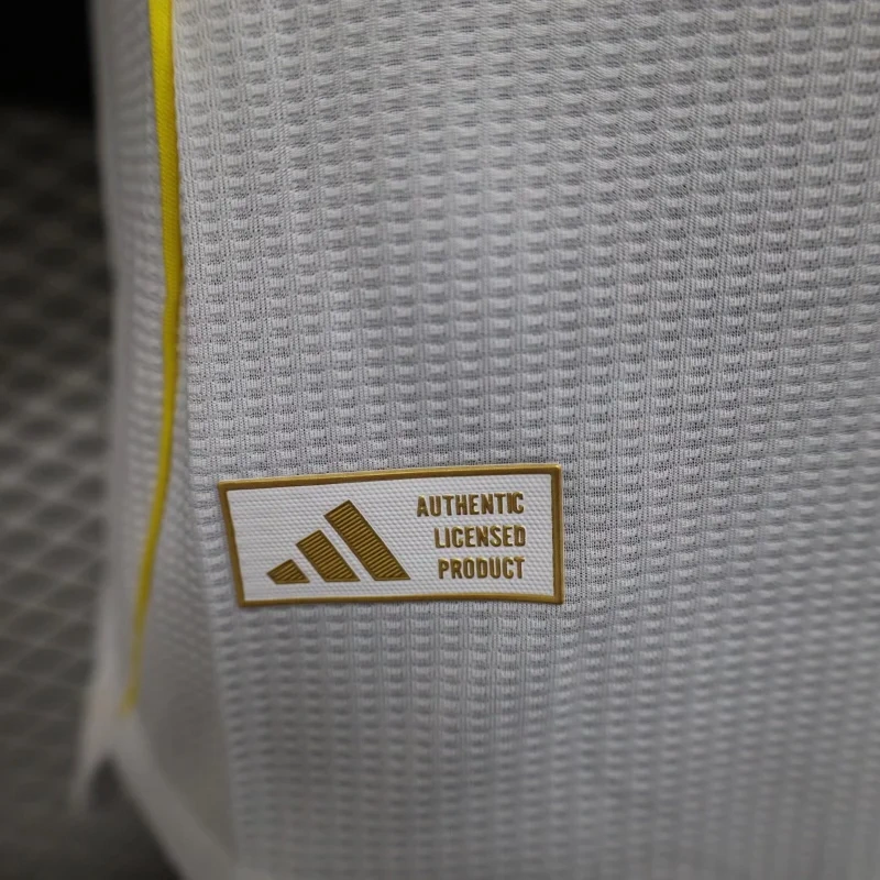 2025/2026 player version of the special edition Real Madrid white football jersey.