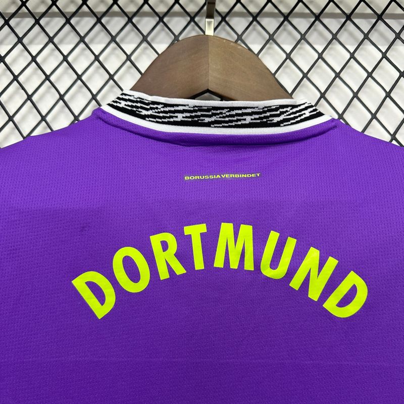2025/26 Dortmund goalkeeper purple jersey kids kit