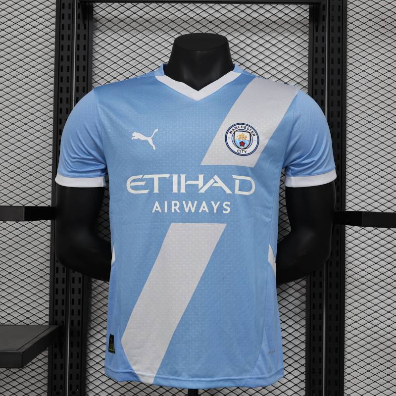 2025/2026 Player Edition Manchester City Home Football Jersey