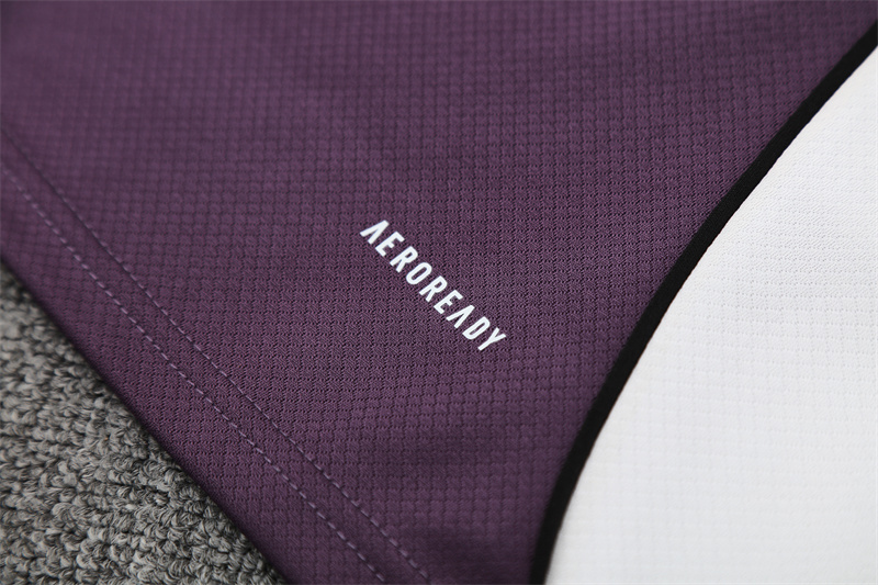 2025/26 short sleeve Manchester United purple training suit(child size)