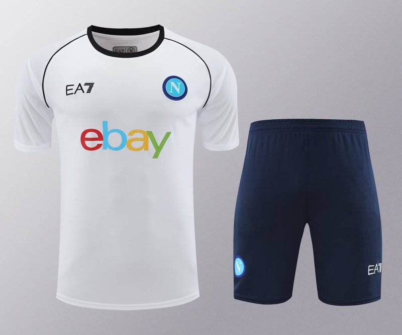 2024/2025 Napoli Training Wear White Suit Shirt