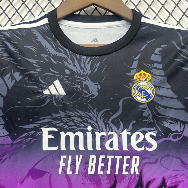 2025/26 Real Madrid Special Edition Purple Dragon Kids Jersey Set