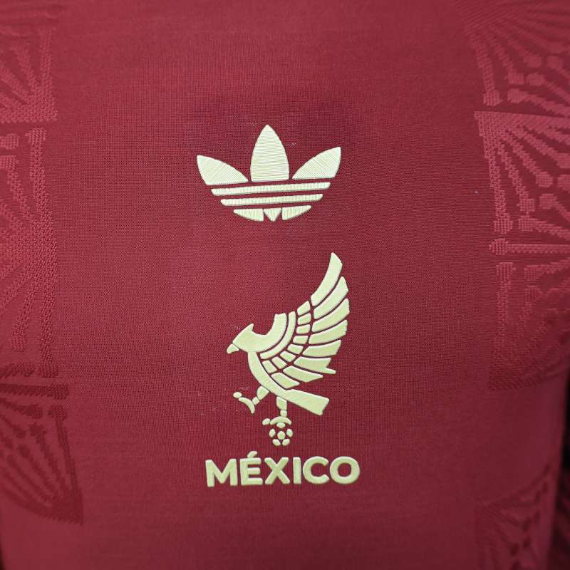 2025/26 Mexico Long Sleeve Authentic Red Jersey Shirt