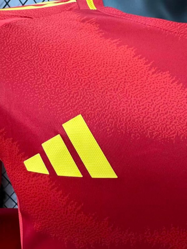 2024 Long Sleeve Player Version Spain Home Football Shirt