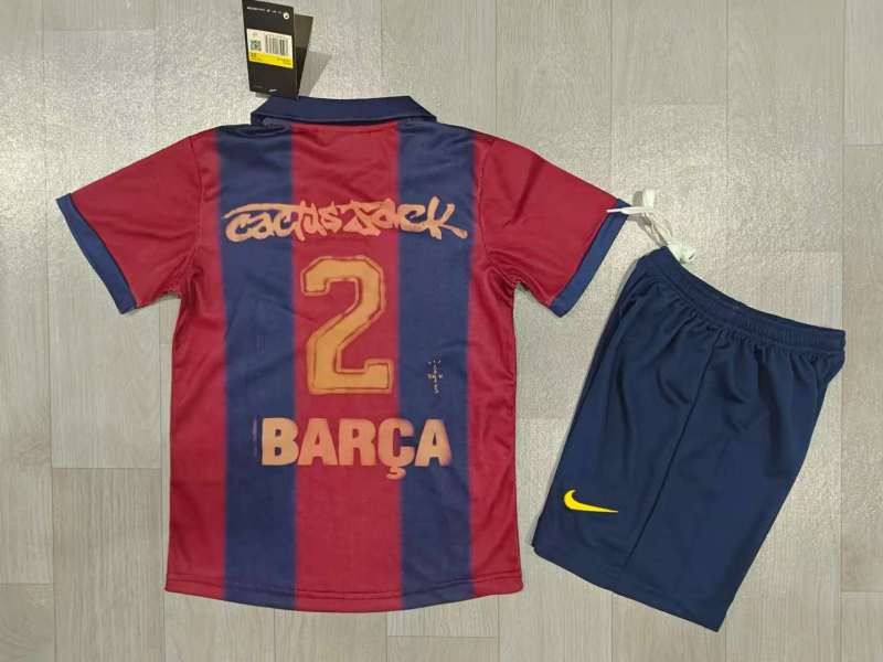 2025/2026 Barcelona No.2 Camp Nou Commemorative Retro Edition (Kids Kit)