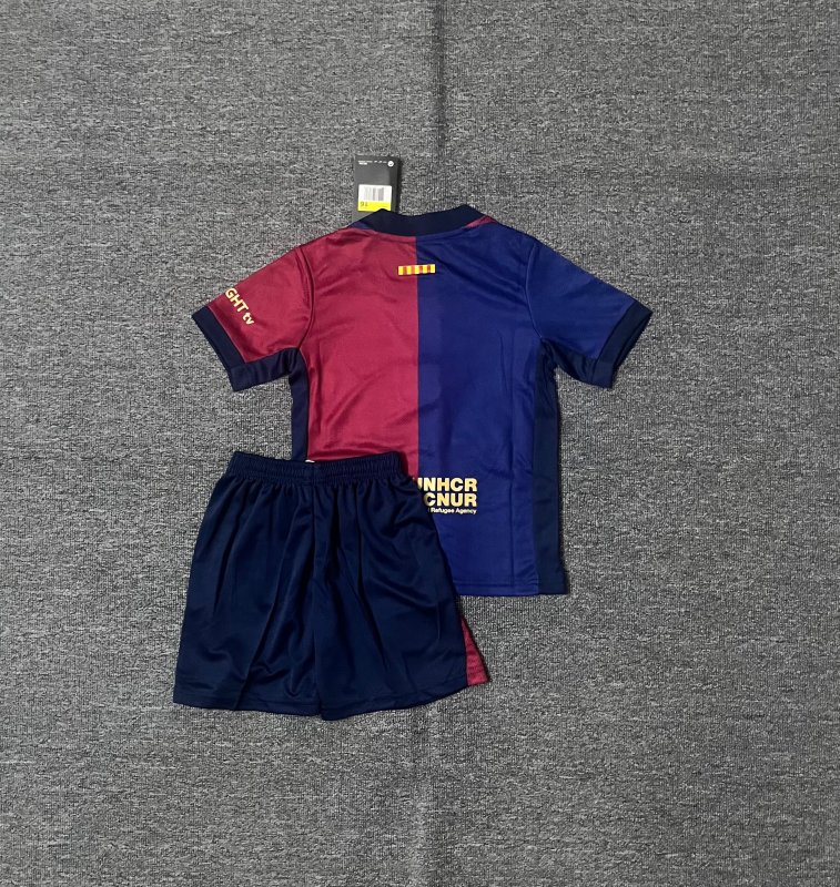 2024/2025 Barcelona Home Football Shirt (Kids Kit)