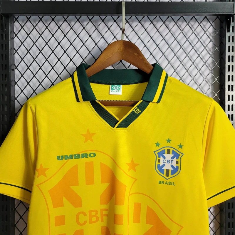 1994 Retro Brazil Home Football Shirt