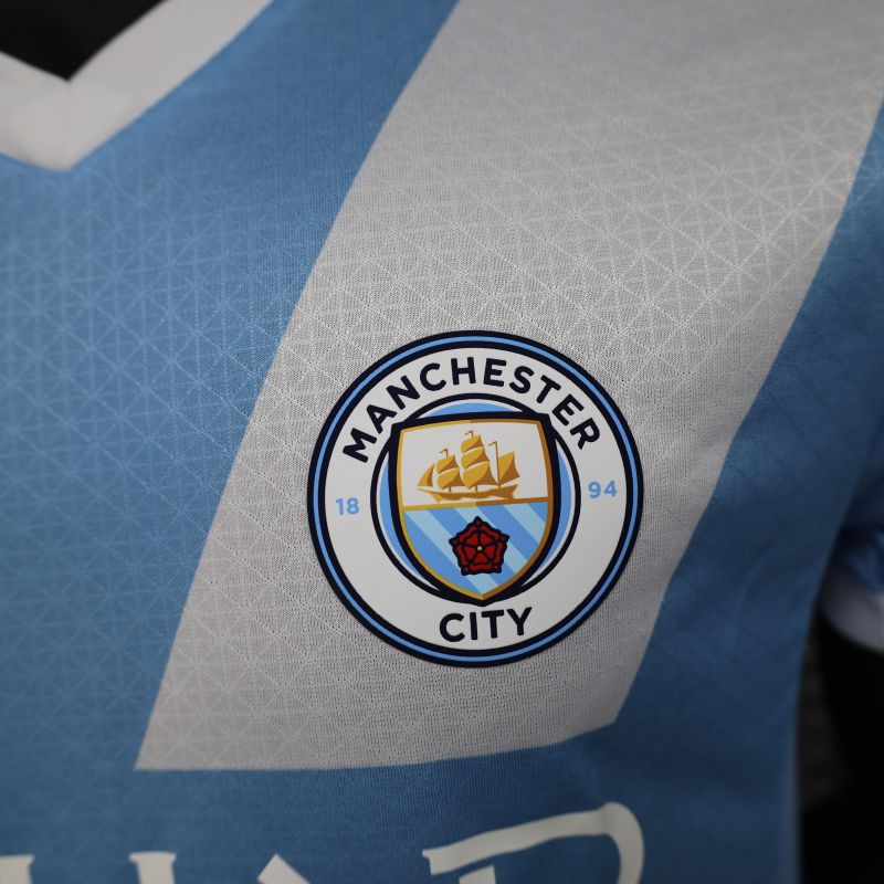 2025/2026 Player Edition Manchester City Home Football Jersey
