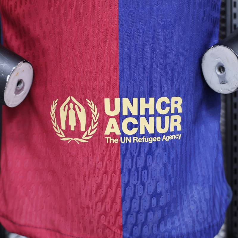 2024/2025 Players Edition Barcelona Home Big Corsage Football Jersey