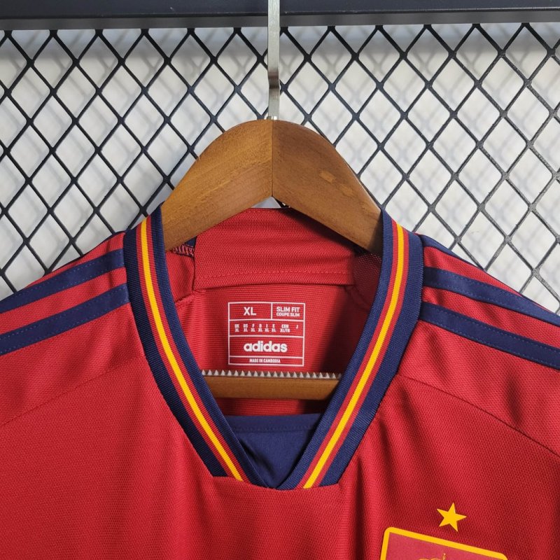 2022 Spain Home Football Shirt
